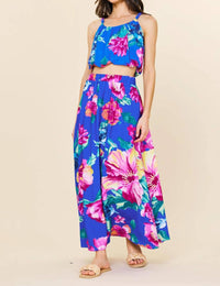 Skies Are Blue - Island Bloom Maxi Skirt