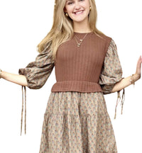 Ces Femme Bailey Midi Dress in mocha - women's dress - alternate view