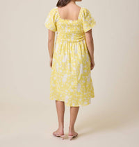 Kindred Bravely - Lola Smocked Maternity & Nursing Midi Dress