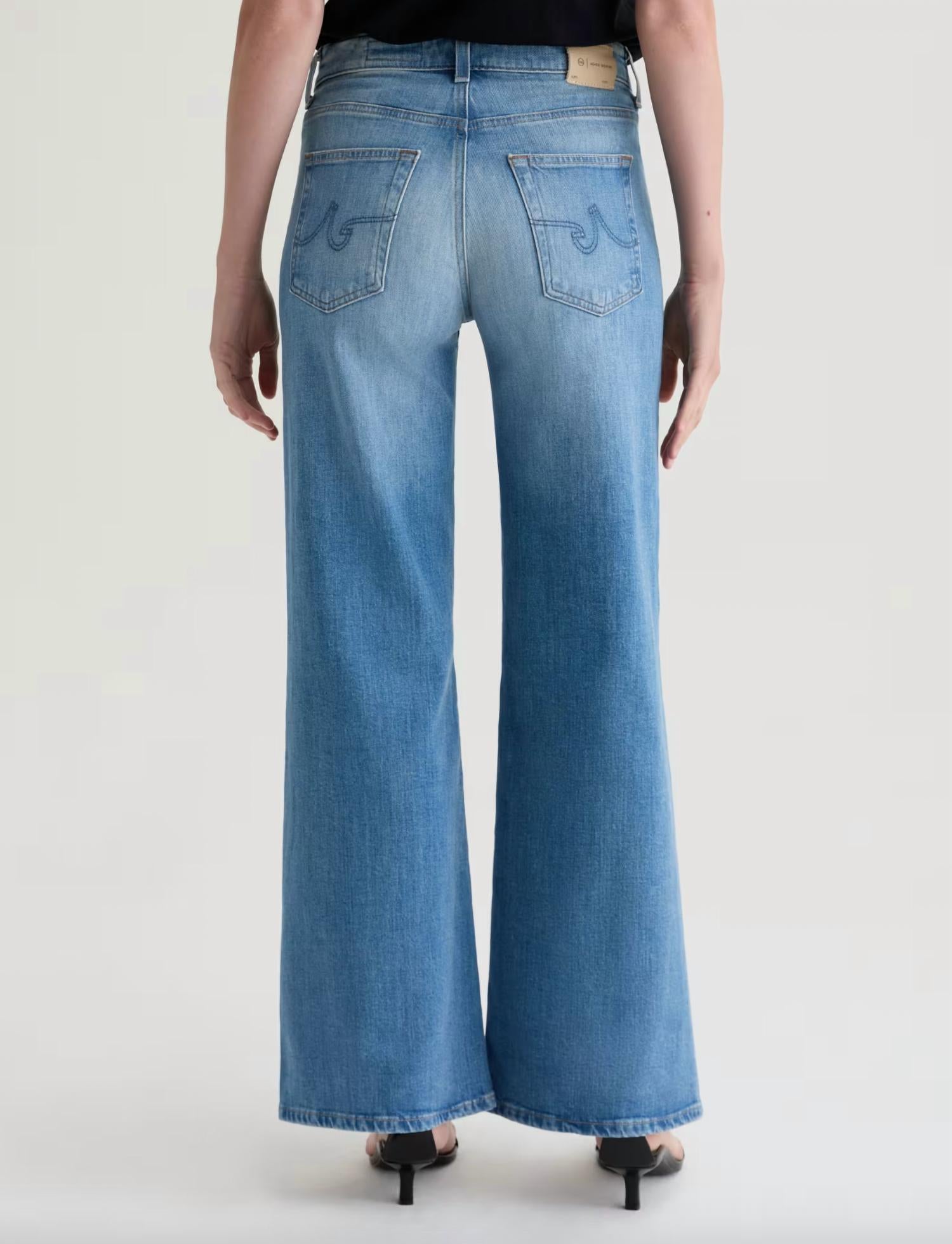 AG Jeans Saige Bisou Jeans in blue - women's jeans - alternate view