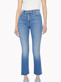 Mother - Women's Mid Rise Dazzler Ankle Fray Jean