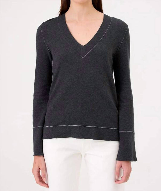 Goldie - Serena Double Face V Neck Top