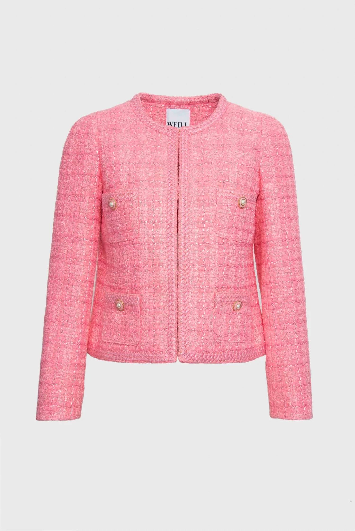 Weill - Tweed Jacket With Braid Galonnee