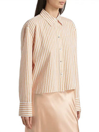 Vince - Till Stripe Cropped Button Down