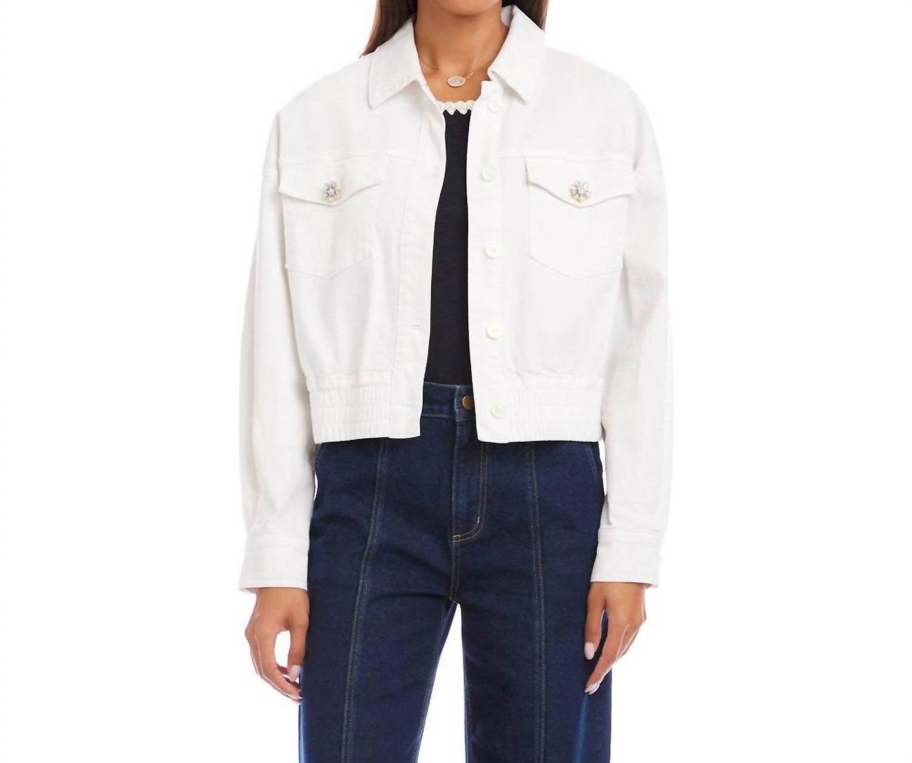 Karen Kane - Novelty Button Jean Jacket