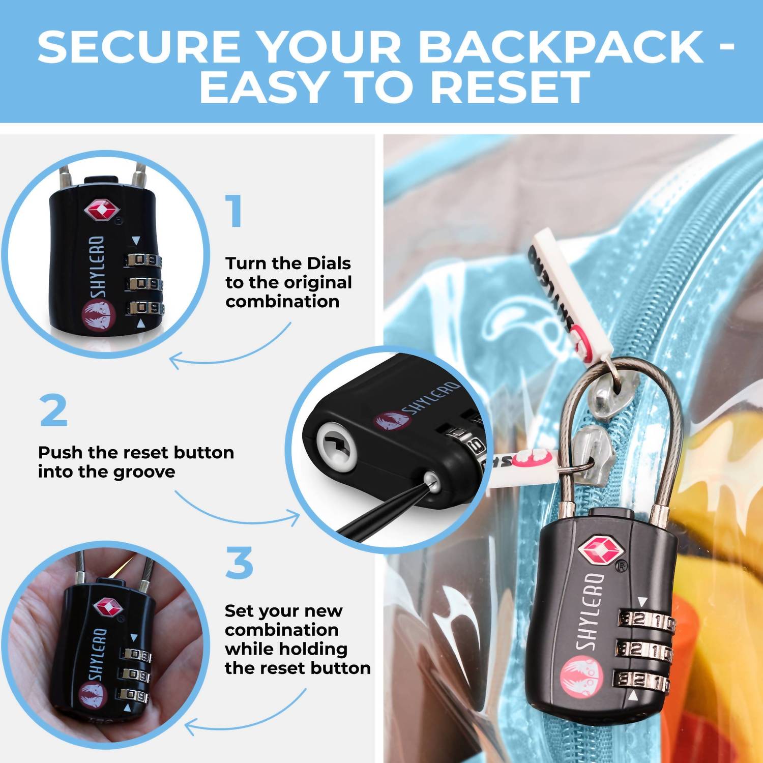 Shylero - Women's Clear Backpack