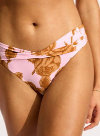 Seafolly Twist Band Mini Hipster Bikini Bottom in blossom - women's swimwear - view 4