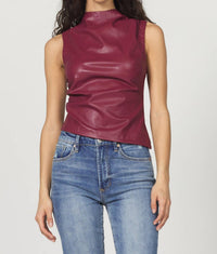 Another Love - Meg Faux Leather Top