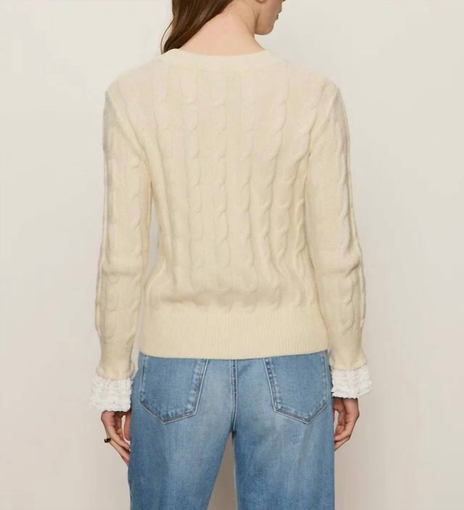 Sanctuary One In A Million Crew Sweater in a million crew sweater in vanilla - women's sweater - view 5