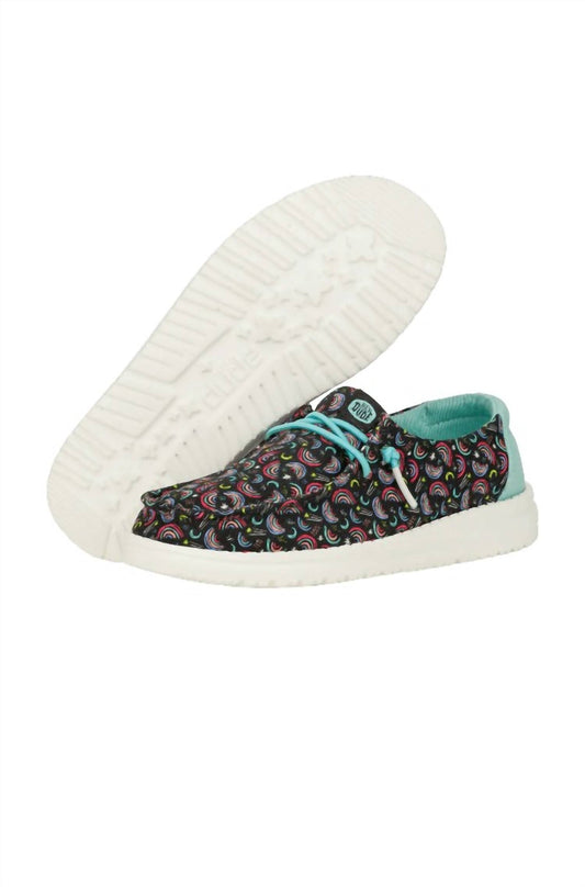 Hey Dude - Youth's Wendy Rainbow Sky Slip On Shoes