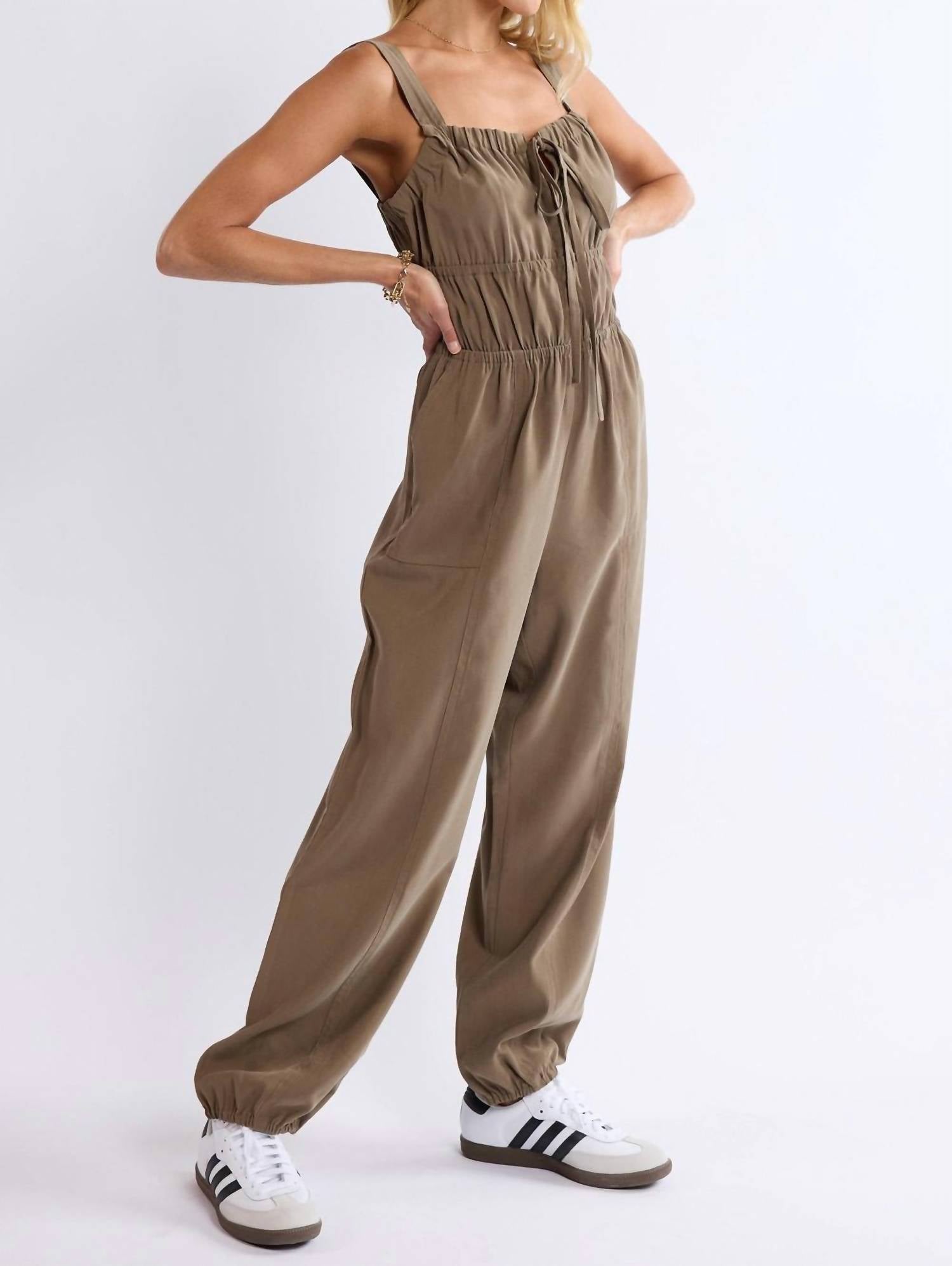 Sage The Label - She's Poetry Gathered Bodice Jumpsuit