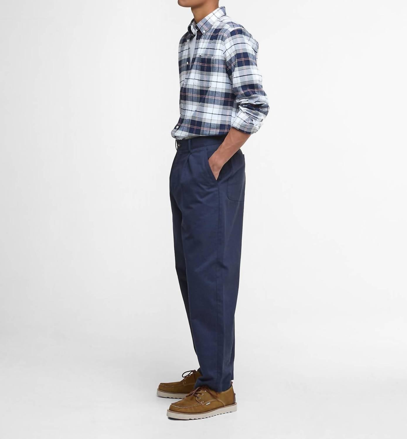Barbour Kyeloch Tartan Shirt in riverstone - men's shirt - alternate view