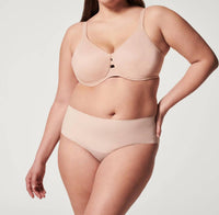 Spanx Low Profile Minimizer Bra in champagne beige - women's intimate - view 4