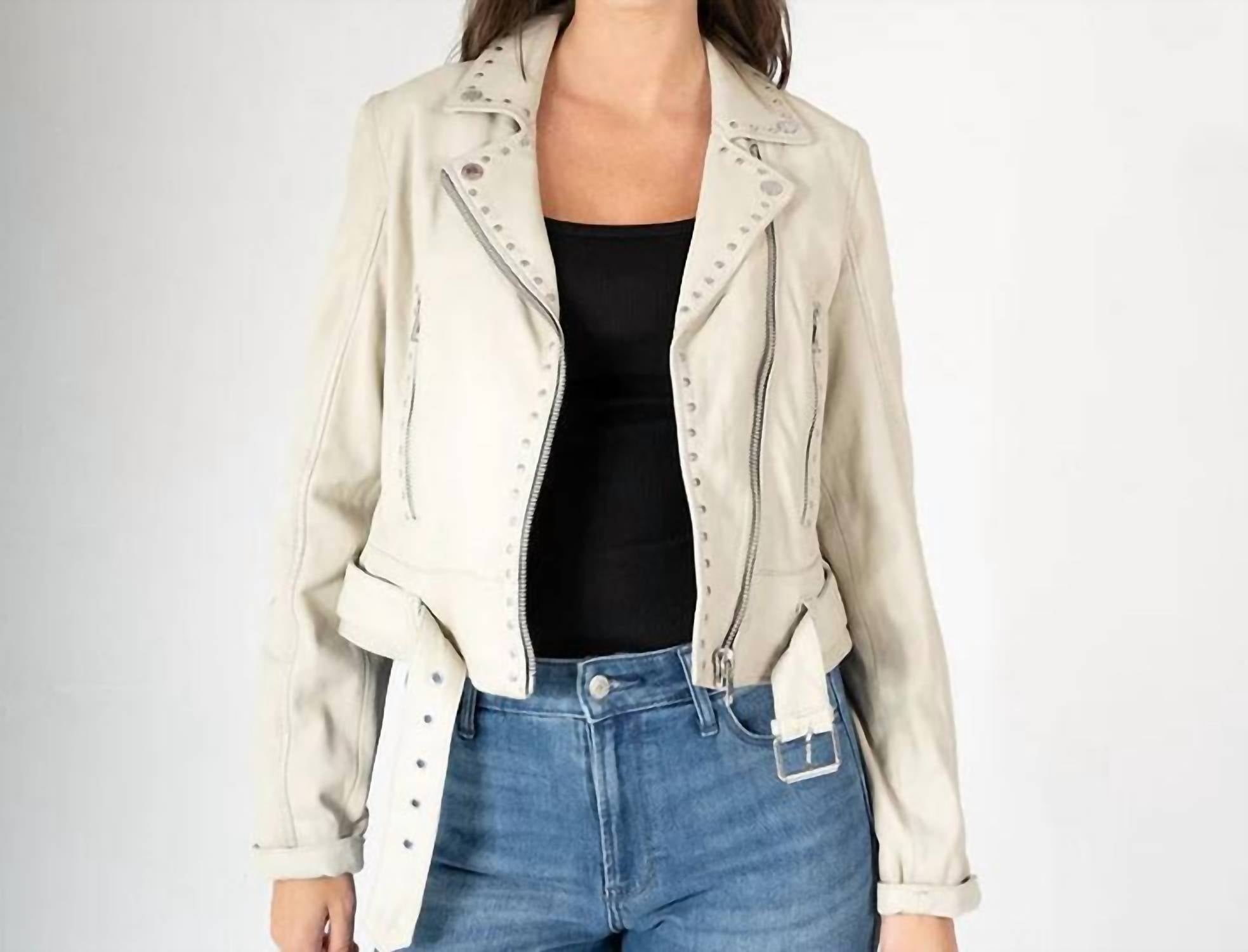 Mauritius - Maryn Studded Leather Jacket