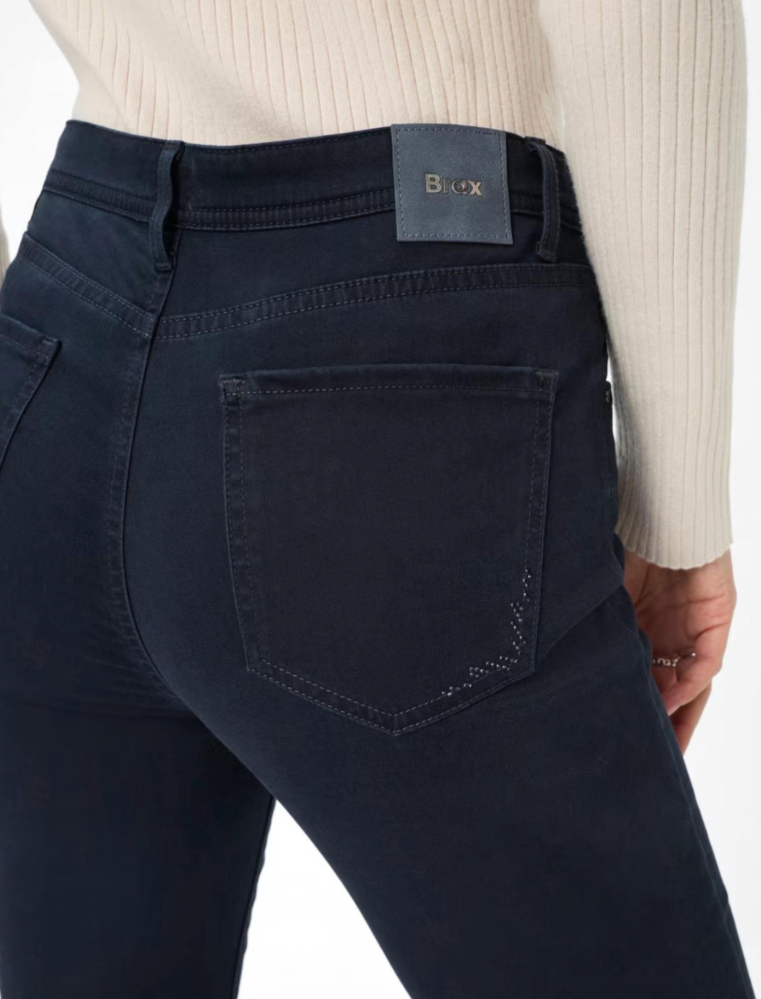 Brax Mary Five Pocket Pants in navy - women's pants - alternate view
