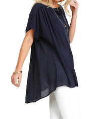 Umgee - Mandarin Collar Button Up Tunic