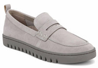 VIONIC Women's Uptown Suede Loafer in grey - women's flats