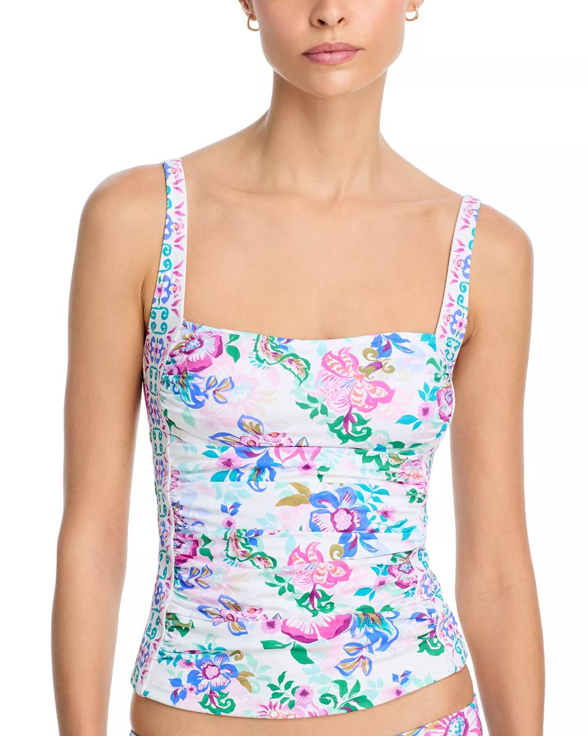 Johnny Was - Ruched Tankini Top