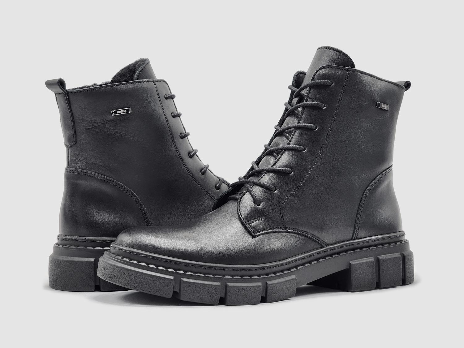 Helios - Women's Hebe Fur-lined Zip-up Leather Boots