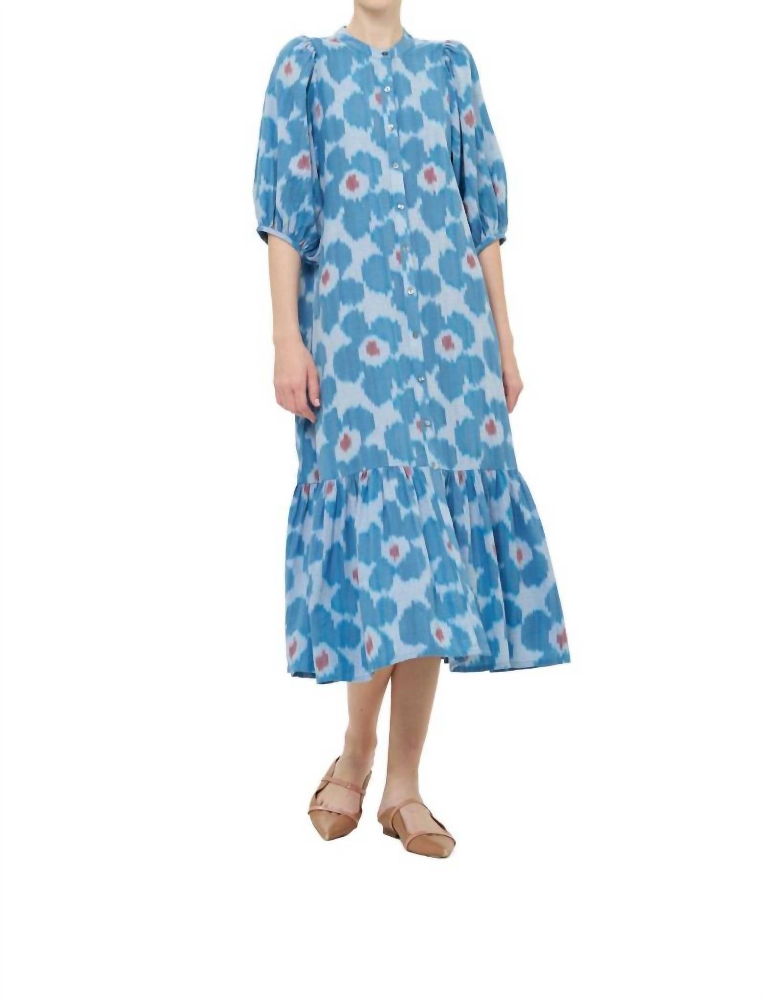 Oliphant - Button Down Puff Midi Dress