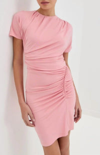 JONATHAN SIMKHAI KIKO DRESS in dusty rose - women's dress - view 4
