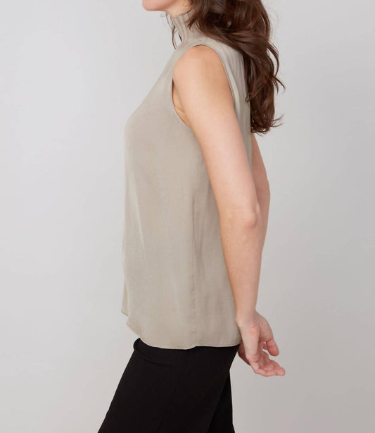 Renuar - Everyday Mock Neck Sleeveless Top