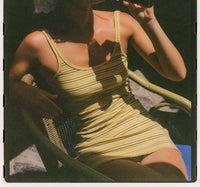 Ciao Ciao Vacation Stripe Mini Dress in lemon - women's dress - alternate view