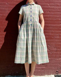 Rose Velvet - Hope Cotton Plaid Dress
