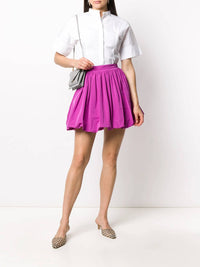 Valentino - Pleated Bubble Hem Skirt