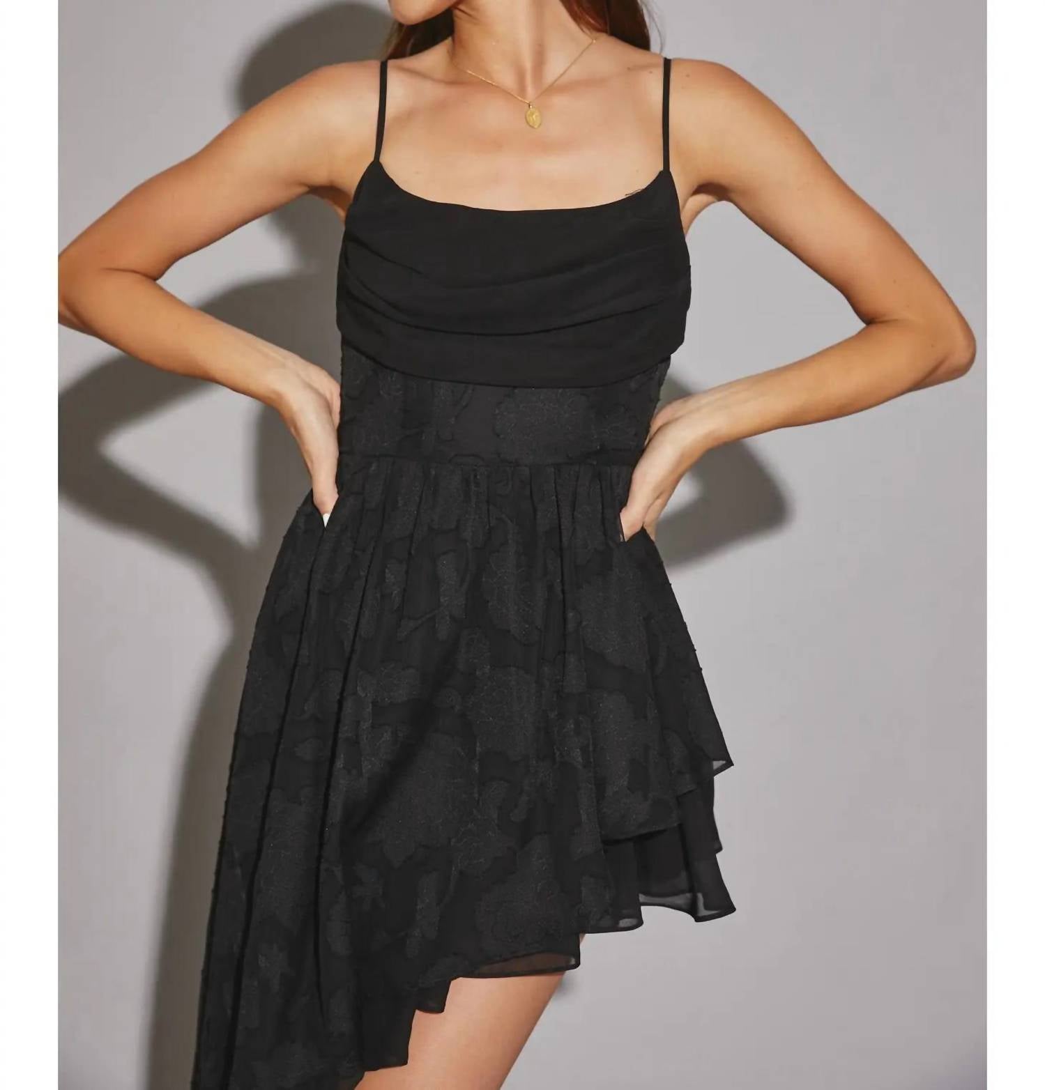 Mustard Seed - Unbalanced Ruffle Dress