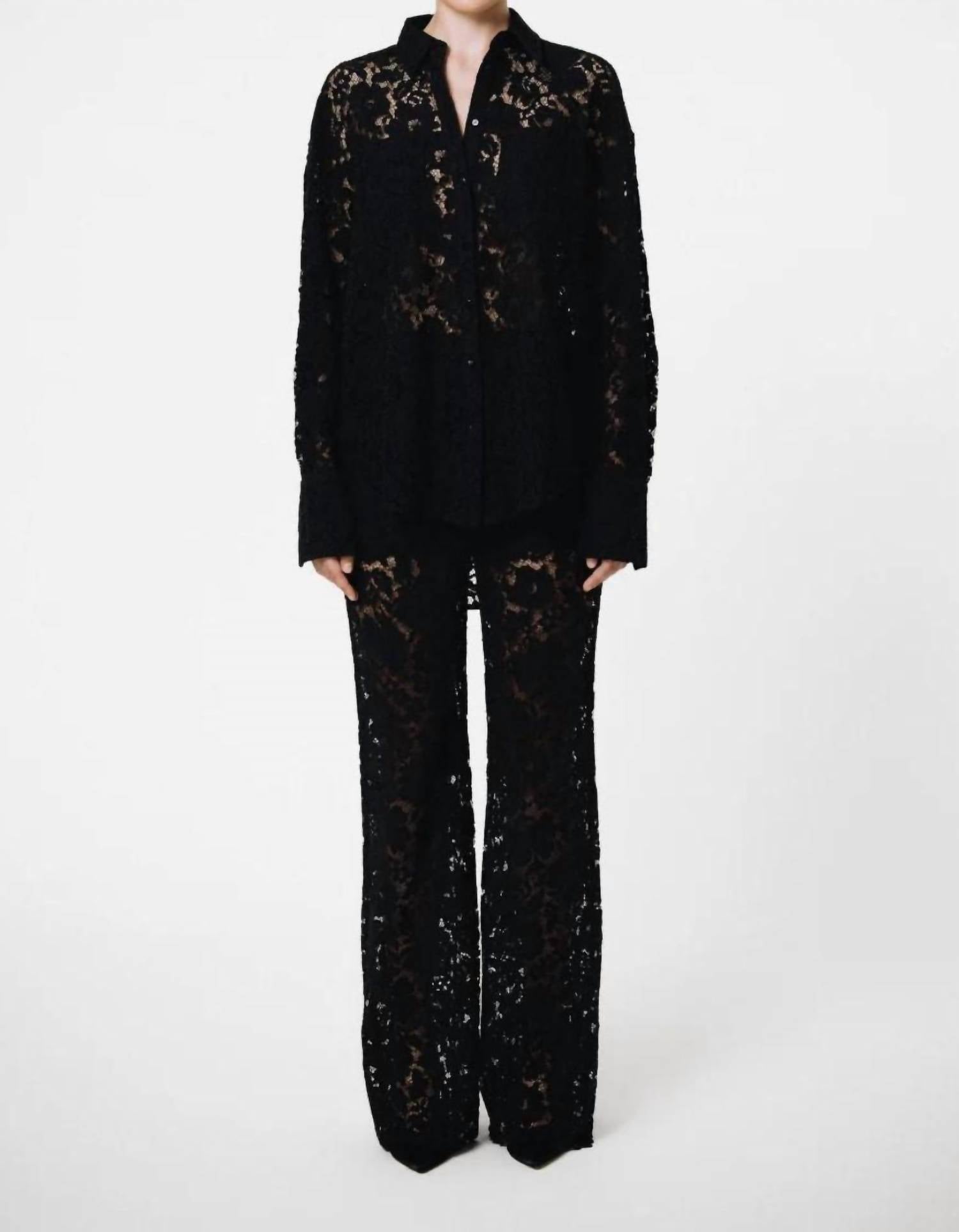 Sans Faff - London Lace Oversized Dress Shirt