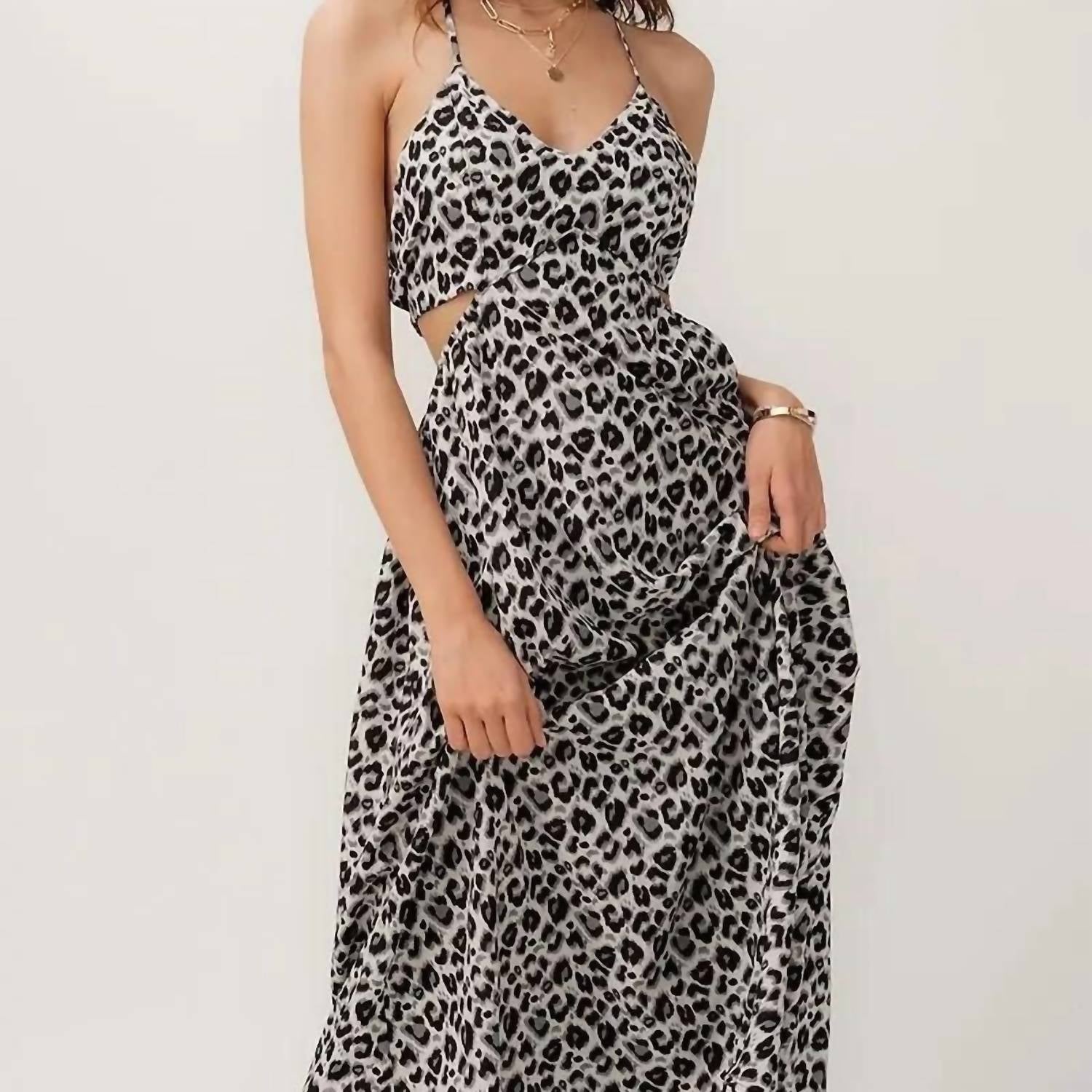 Hyfve - Women's Cut Out Deep V Maxi Dress