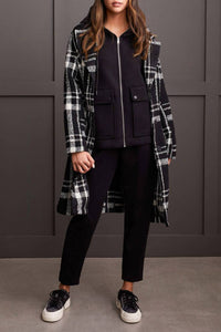 Tribal - Scuba Knit Hooded Zip Up Jacket