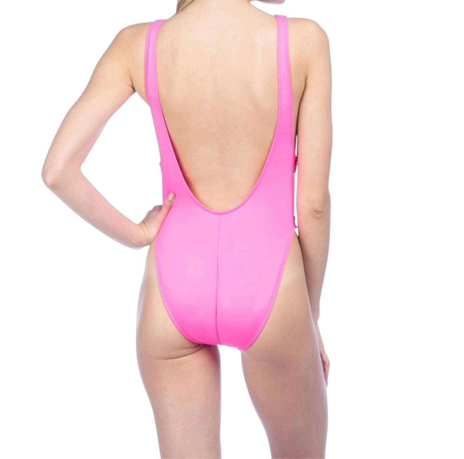 La Blanca - 2-Button High Leg One Piece Swimsuit