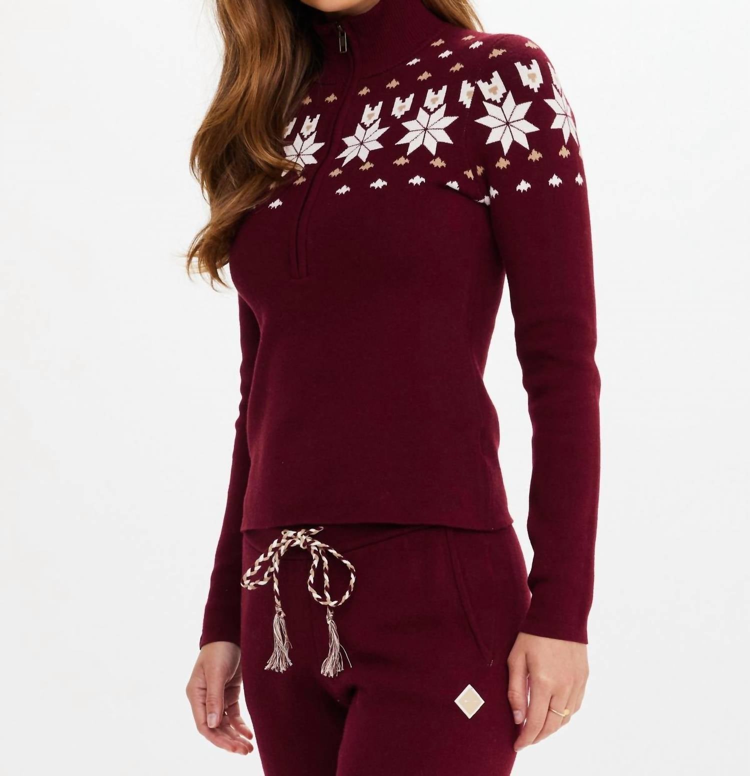 The Upside - Le Ski Blanche Half Zip Top