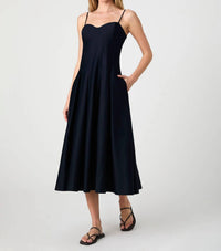 French Connection - Cotton Pleated Midi Dress