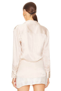 L'Agence - Sora Wrap Front Blouse
