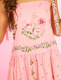 Marlo - Girl's Melany Tiered Maxed Dress