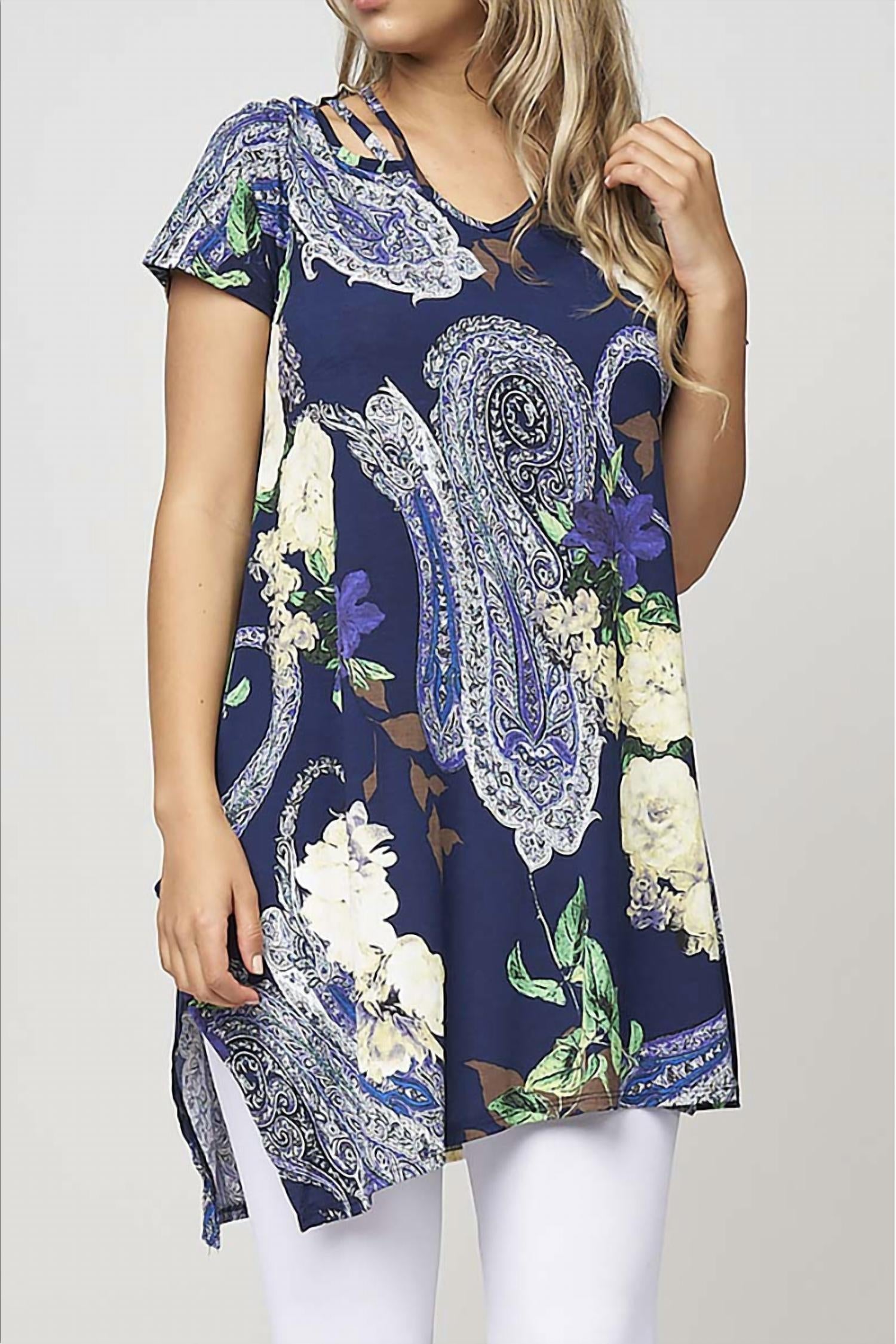 Crepas - Floral Paisley Tunic