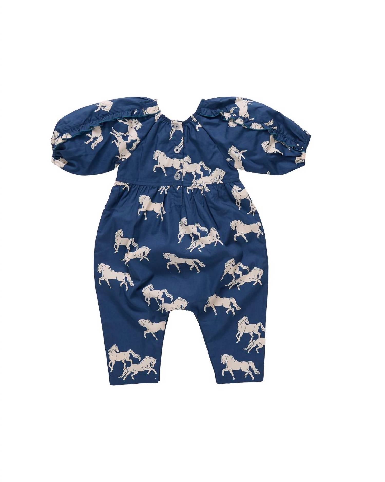 PINK CHICKEN Kid's Katya Jumper in wild horses - kids' item - alternate view