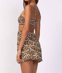 Sky To Moon - Smocked Top Ribcage Cutout Dress