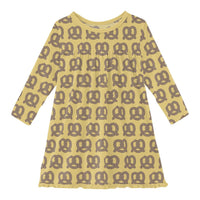 Kickee - Girl's Long Sleeve Swing Dress