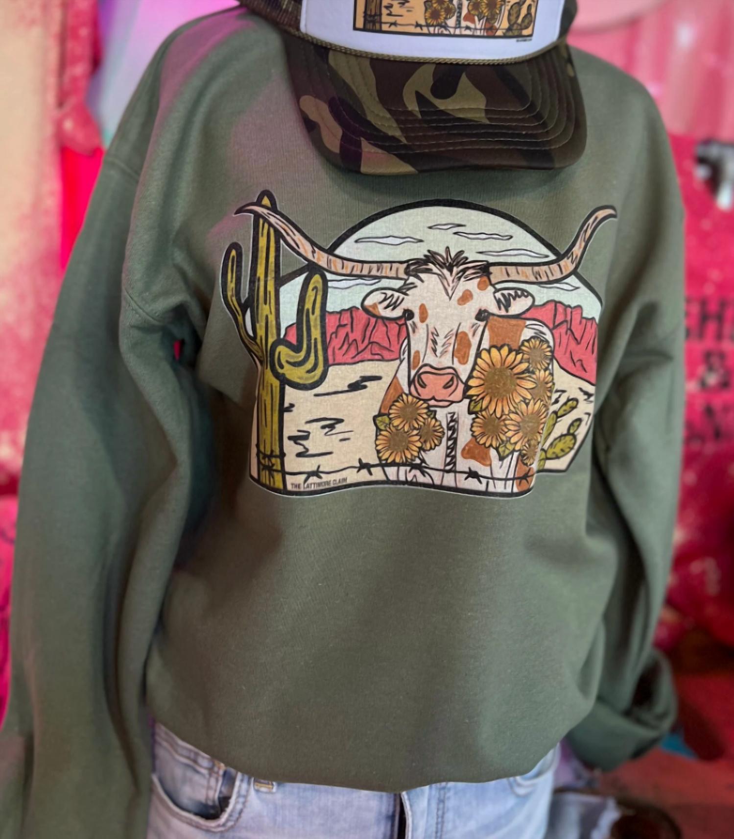 Lattimore Claim - Women's Laredo Longhorn Sweatshirt