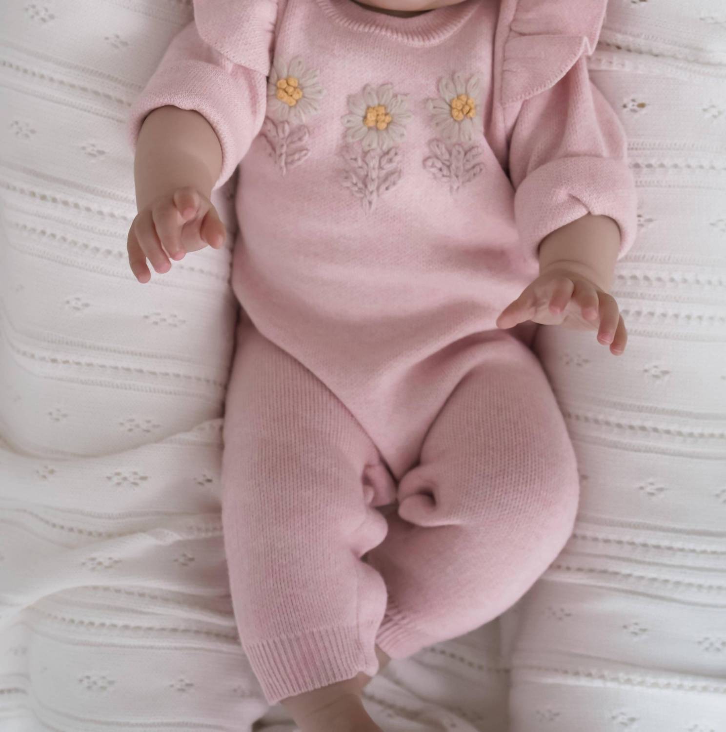 Luna & Luca - Kid's Daisy Knit Jumpsuit
