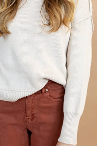Tea N Rose - Rosie Mockneck Sweater