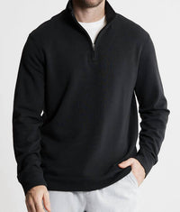 Jachs New York - Soft Touch Fleece Quarter Zip Pullover Sweater