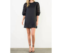 Thml - Eyelet Sleeve Mini Dress