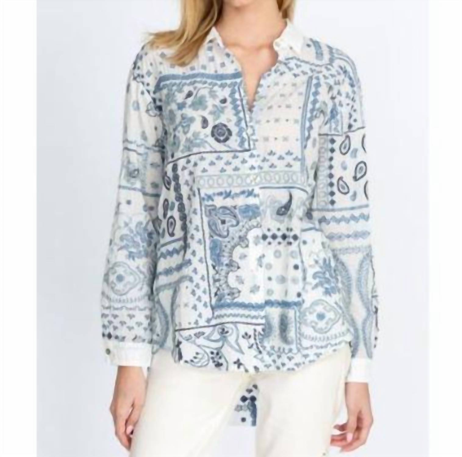 Johnny Was - Vanya Schiffli Oversized Shirt