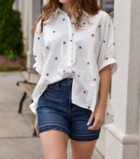 Day + Moon - All-American Babe Button Up Top