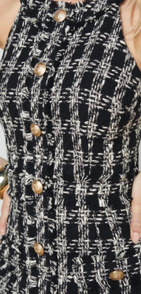Jade Tweed Mini Dress
